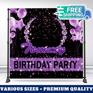 Custom Backdrop Banner | Complete Custom Design | Birthday Party Banner | Event Décor Sign | Photo Booth Backdrop | Step and Repeat