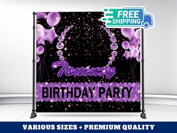 Custom Backdrop Banner | Complete Custom Design | Birthday Party Banner | Event Décor Sign | Photo Booth Backdrop | Step and Repeat