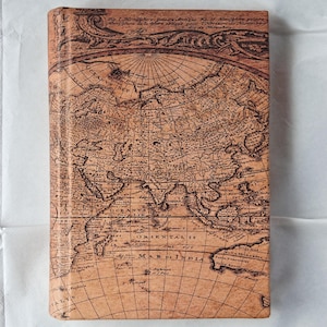 Handgefertigte Leder Map Cover Journal | Vintage Reise-Notizbuch, rustikales Abenteuer Abenteuer gebunden (H220xW160mm)
