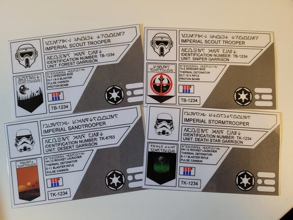 Star Wars Id Cards