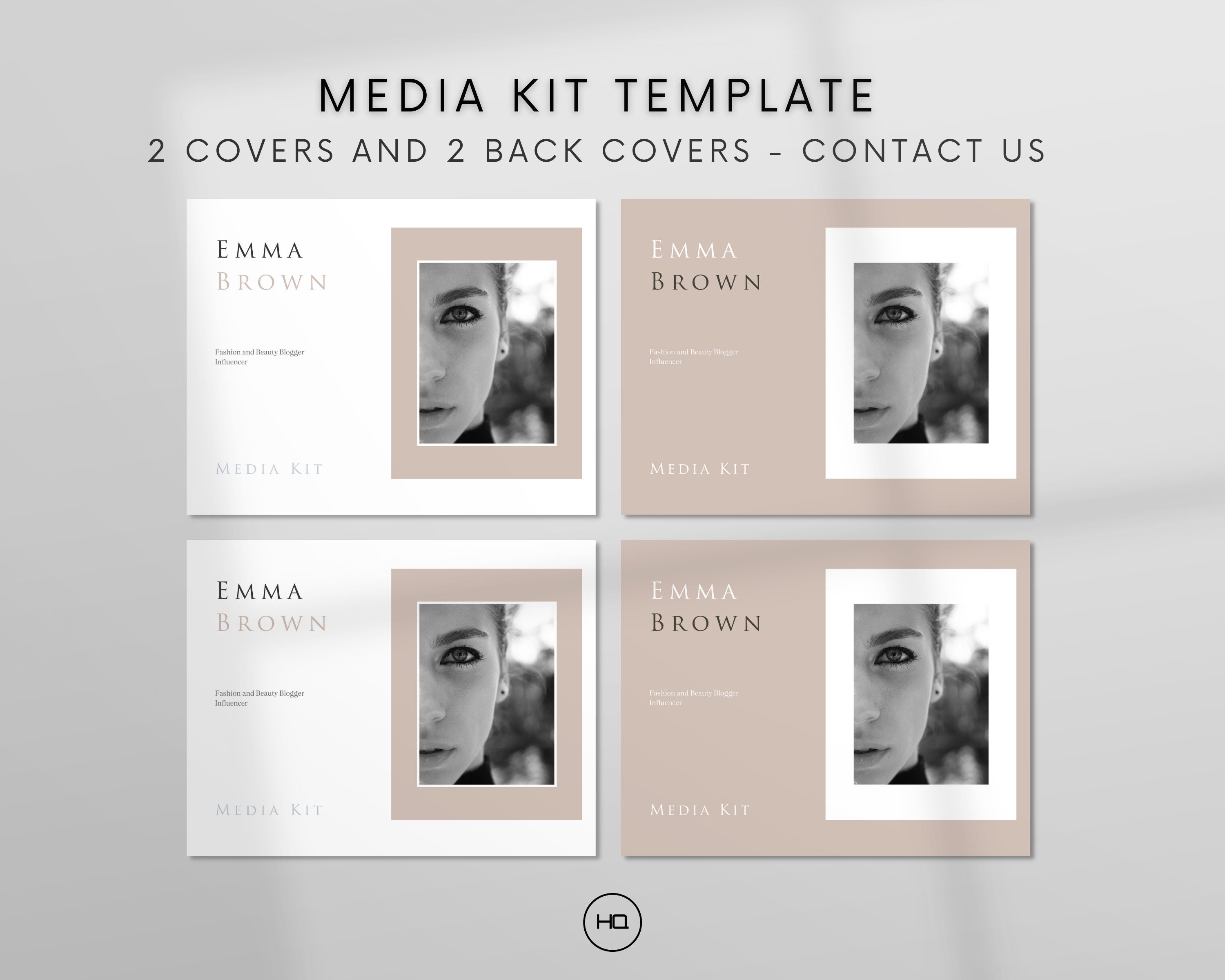 Media Kit Template Canva 15 Pages for Influencer Media Kit and Blogger ...
