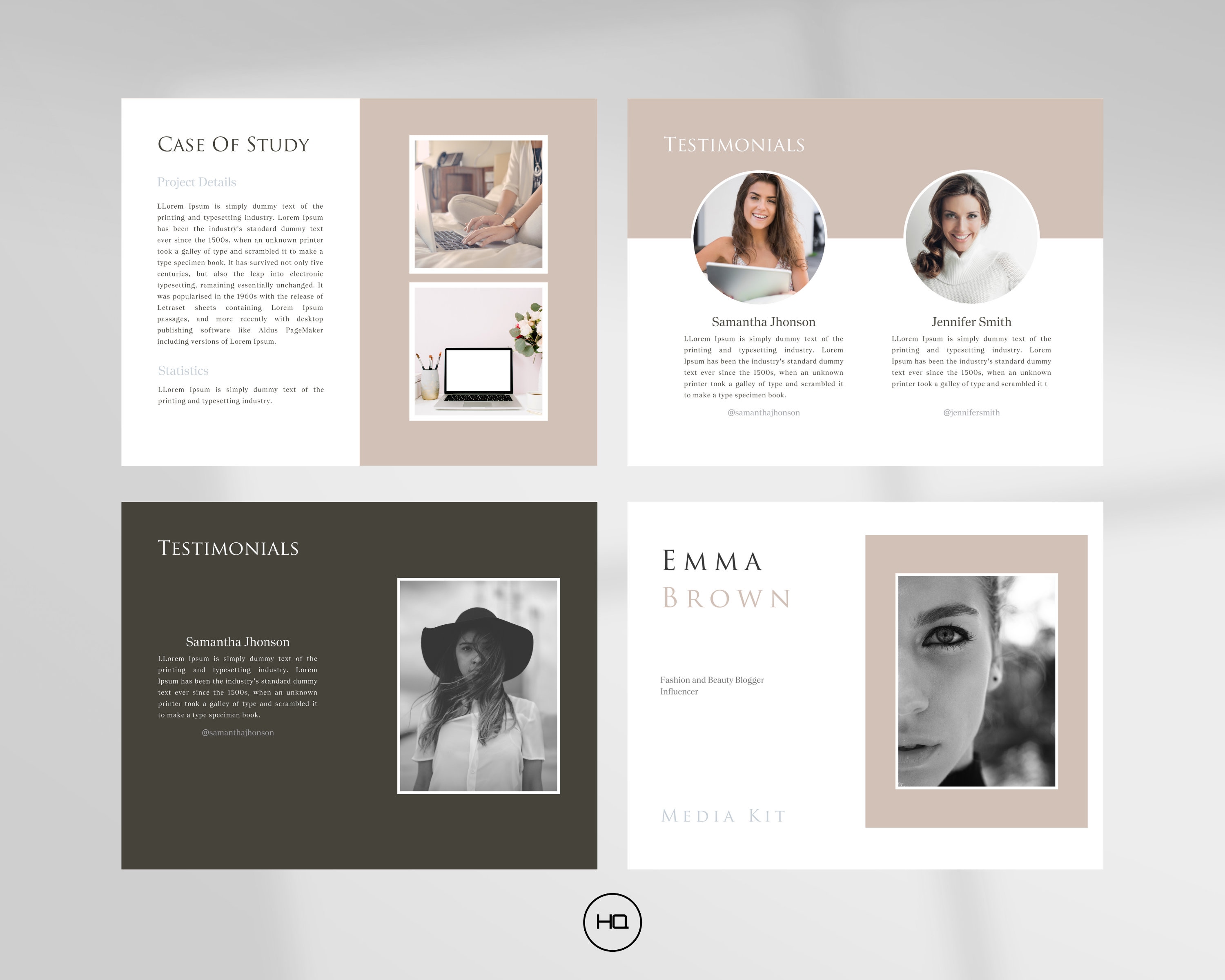 Media Kit Template Canva 15 Pages for Influencer Media Kit and Blogger ...