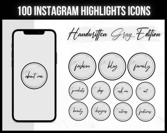 100 Instagram Highlights Covers Instagram Story Highlight | Etsy