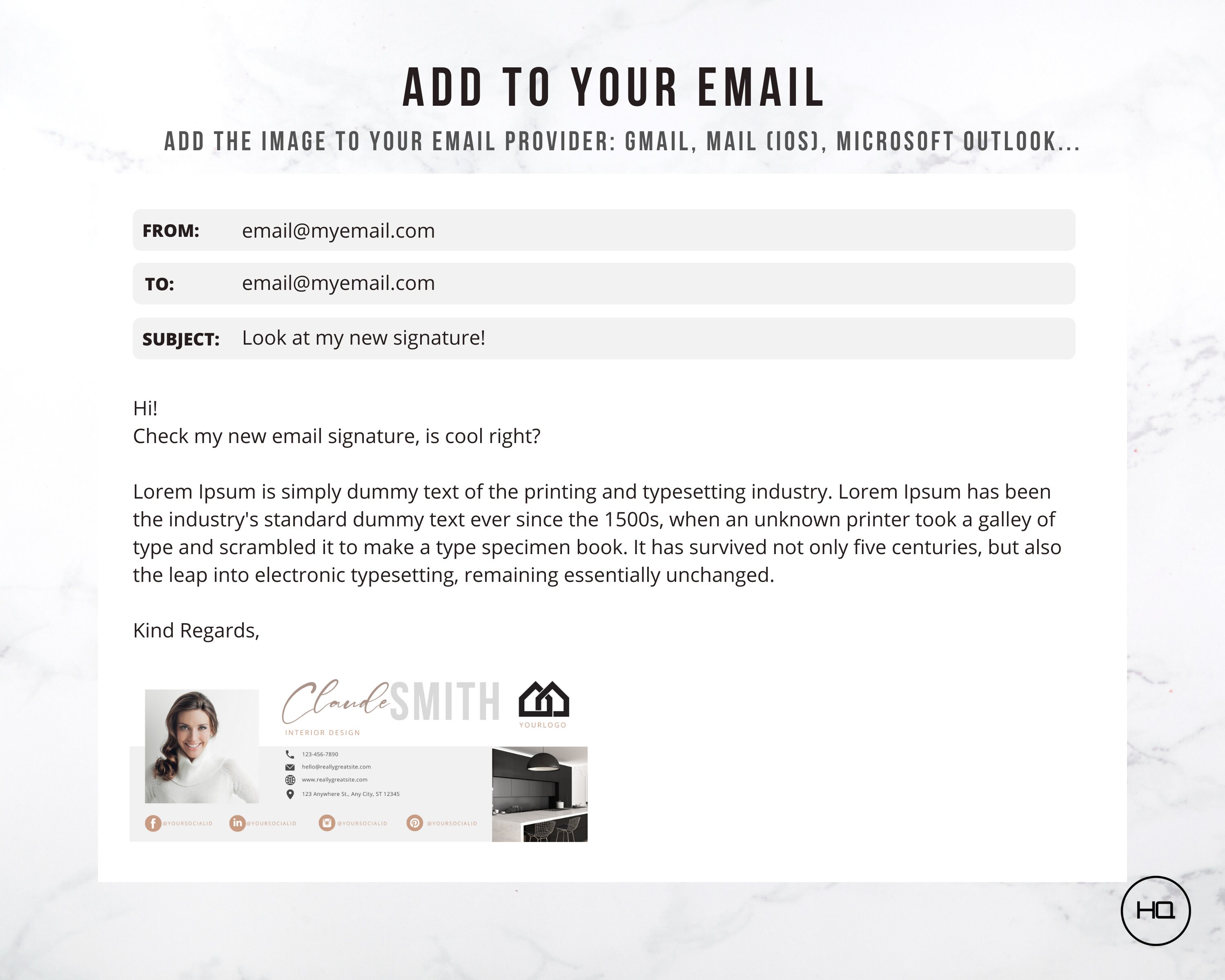 Email Signature Template Logo | Signature Design and Email Template ...