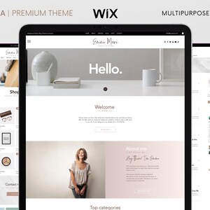 Wix-websitesjabloon | Premium Wix-thema websiteontwerp | Wix-blogsjabloon voor bloggers