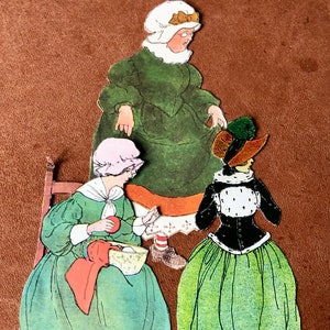 49 recortes de BLANCHE FISHER WRIGHT retirados de The Real Mother Goose, lindas ilustrações de alguns dos seus personagens favoritos de cantigas de ninar.