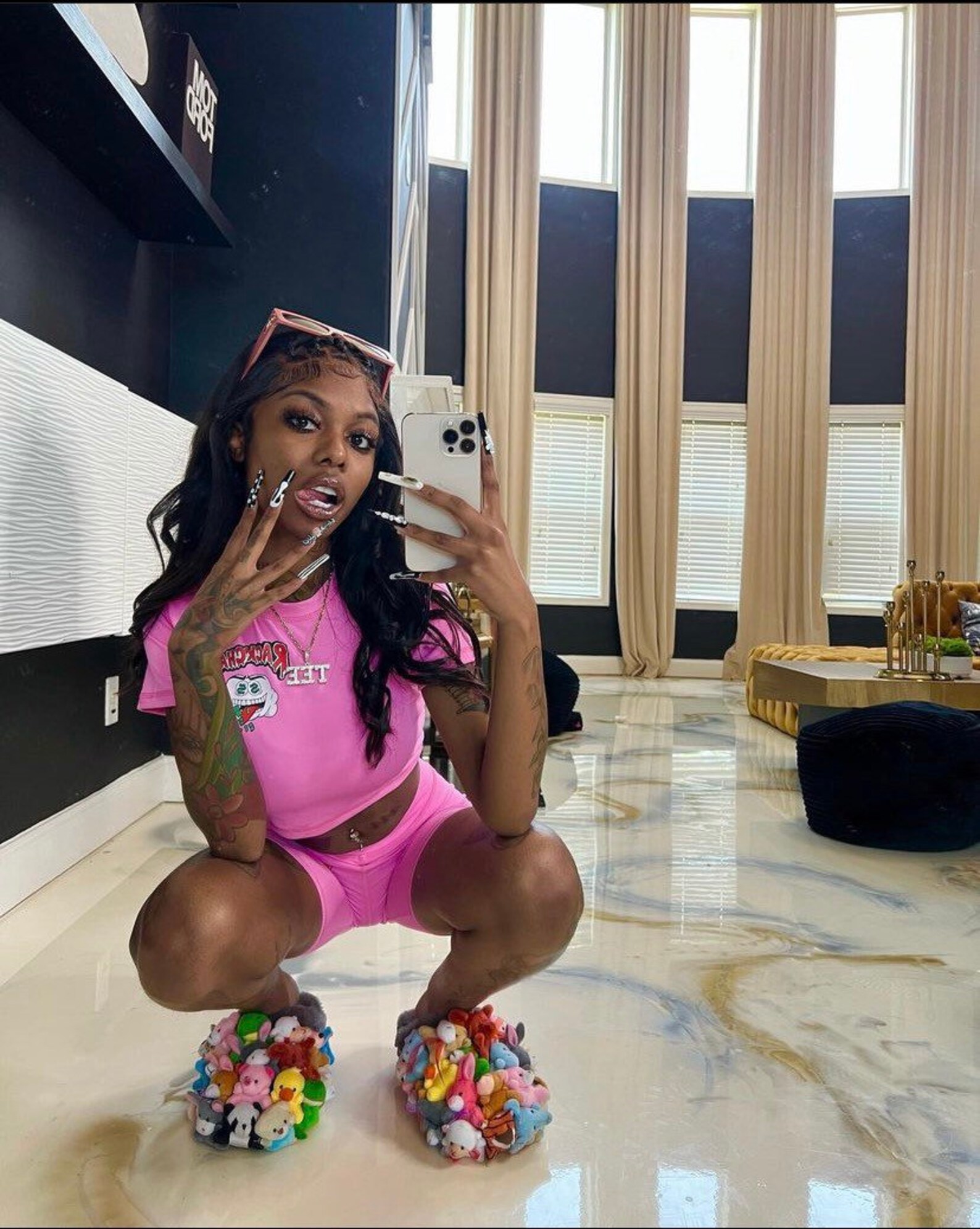 Mini Stuffed Animal Slippers Etsy