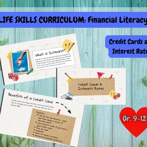 CURRÍCULO DE HABILIDADES PARA LA VIDA - Educación financiera: Tarjetas de crédito y tasas de interés Grados 9-12+