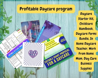 Daycare Business Starter Kit: Editable Forms, Handbook (Digital Download)