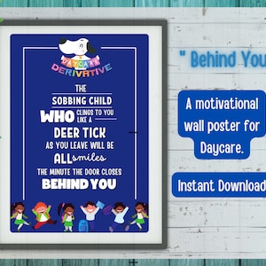 Een motiverende muurposter voor kinderopvang / humoristische homeschool kunst aan de muur / display posters voor peuters school / kinderen psychologie kunst aan de muur