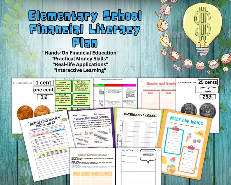 Financial Literacy Curriculum: Money Skills, Grades 1-5 - Etsy