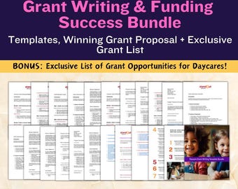 Daycare Grant Writing & Funding Success Bundle (Digital Download)