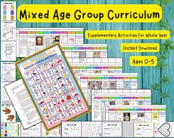 Mixed Age Preschool Curriculum: 48 Weeks of Activities (PDF Download)