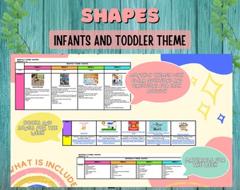 Shapes Theme Lesson Plan: Infant & Toddler Activities (Digital Download)
