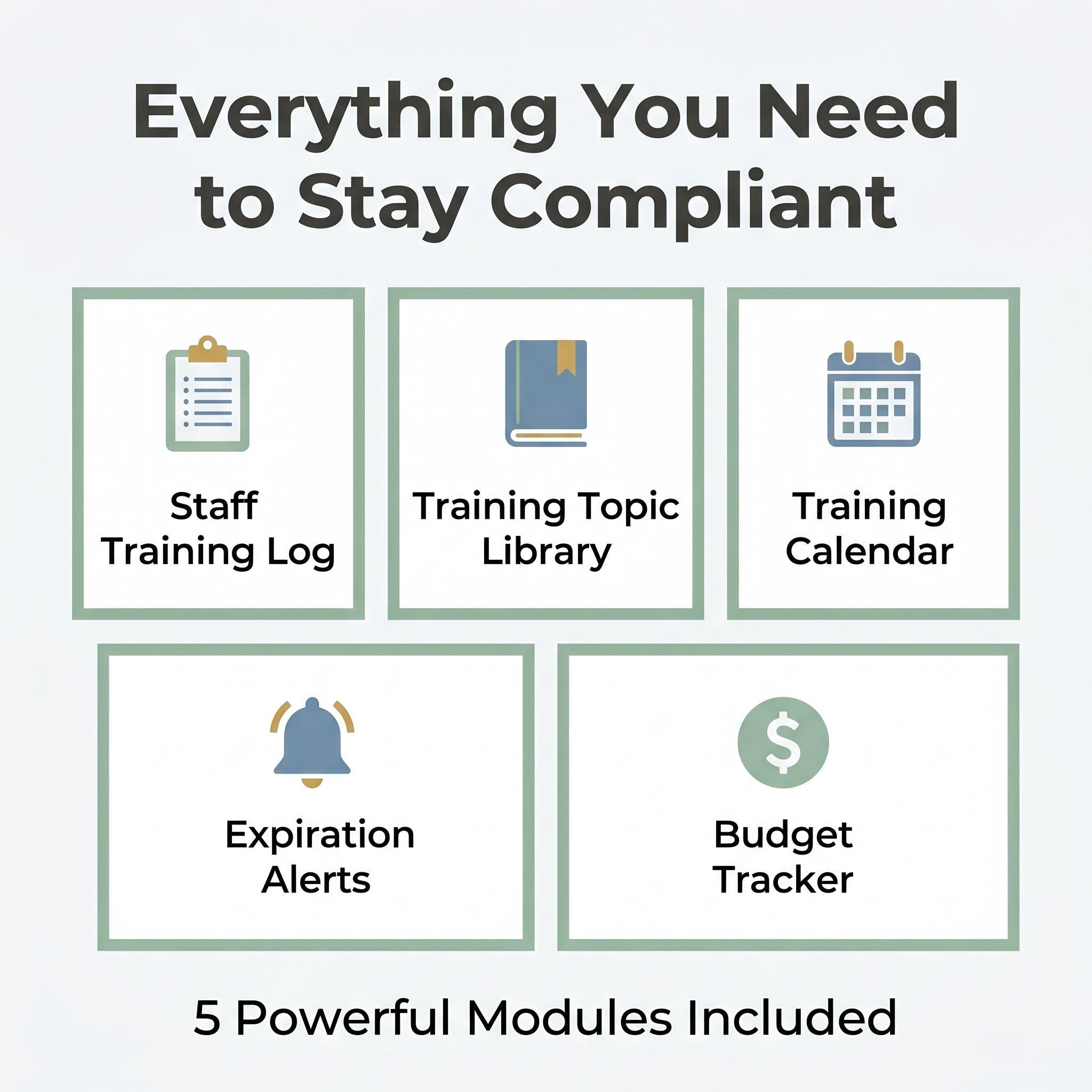 Childcare Staff Training Tracker | Compliance, CPR Alerts (digital ...