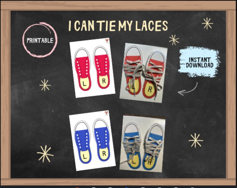 TIE MY SHOELACES/ Printable Learning Activity/ Perfect for Homeschool