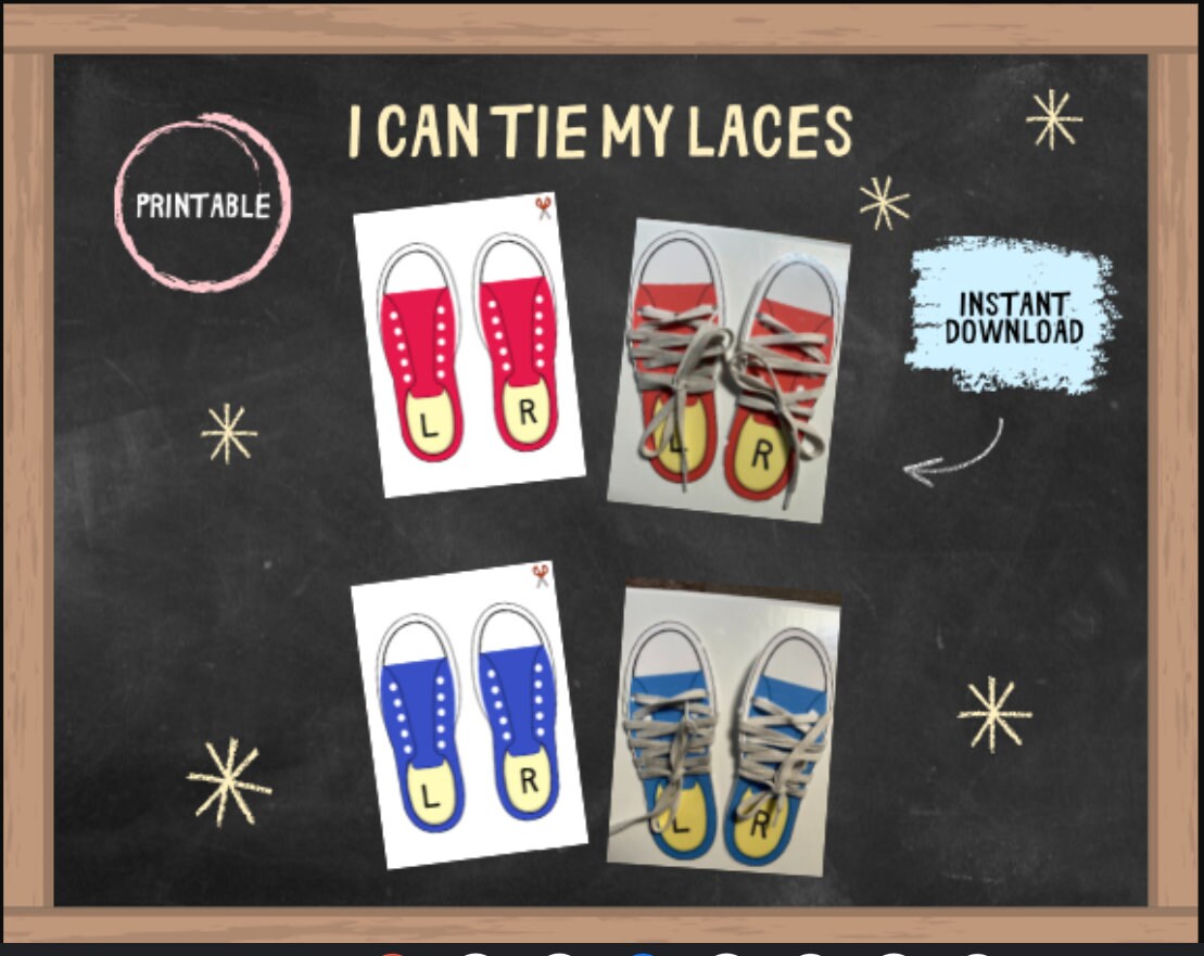 Shoelace Tying Practice: Homeschool Printable Activity (PDF) - Etsy