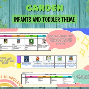 Garden Theme Lesson Plan: Toddler & Preschool Activities (Printable)