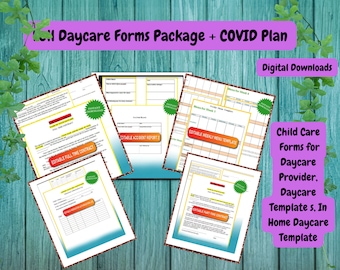 Daycare Startup Forms Package: Editable Childcare Business Templates (Digital Download)