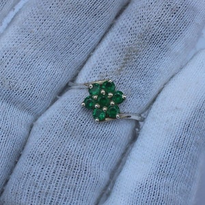 Emerald Ring, 925 Solid Sterling Silver Ring, Women Ring, Emerald Gemstone Ring, Birthstone Ring, Wedding Gift Ring