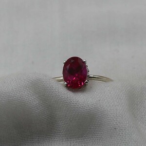 Ruby Ring, Ruby Silver Ring, Handmade Ring, Christmas Gift, Wedding Ring for women Gemstone Ring, 925 Silver Ring, Women Ring, Gift For Her
