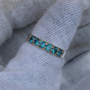 Swiss Blue Topaz Ring: Handmade Sterling Silver December Birthstone