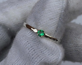 Bague solitaire IGI taille émeraude diamant – Ouros Jewels