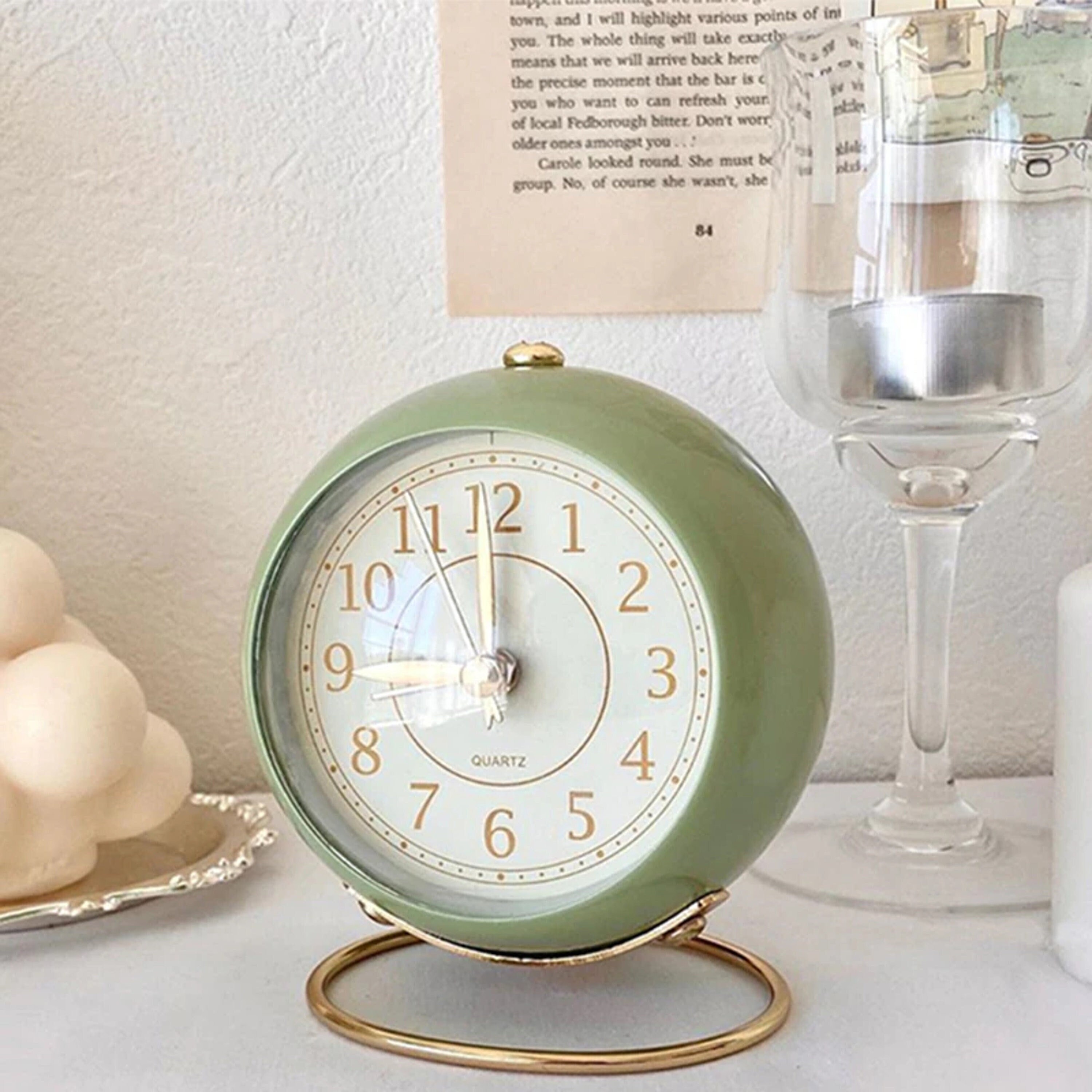 Vintage Style Clock Vintage Desk Clock Clocks Desk Clock Etsy Canada