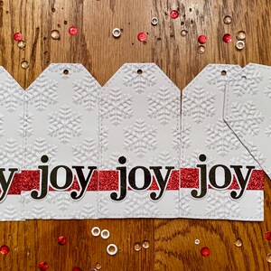 Etiquetas de regalo de vacaciones, etiquetas de regalo de Navidad, etiquetas de regalo con purpurina, etiquetas de regalo de alegría, etiquetas de regalo en relieve