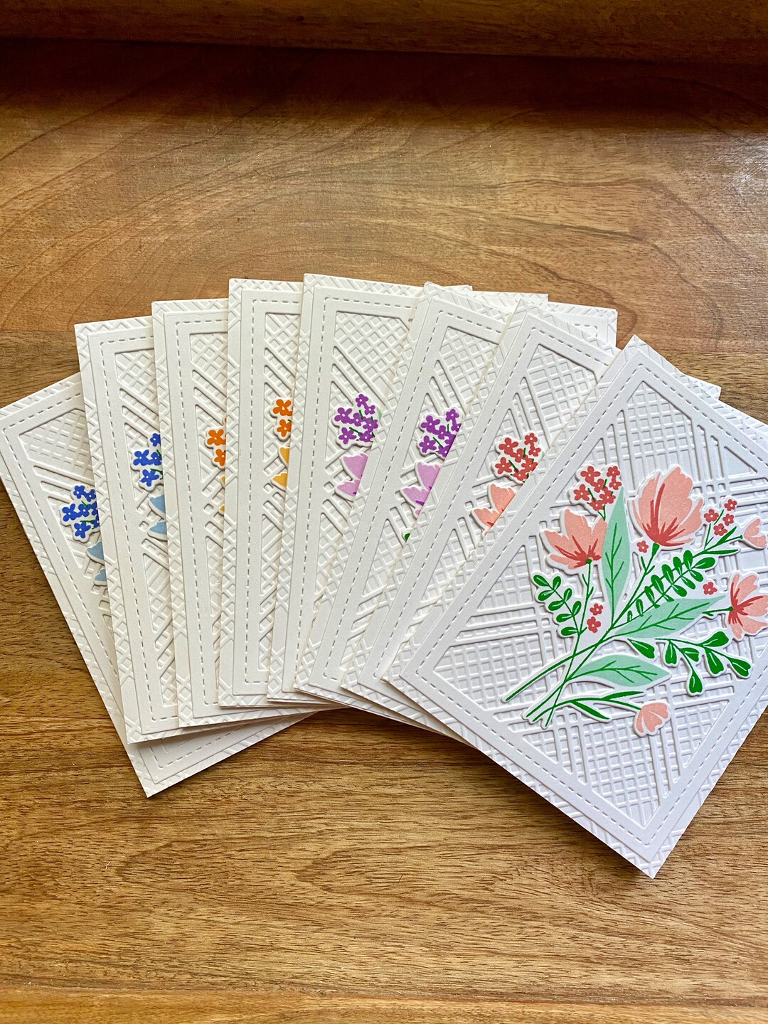 Floral Note Cards, Thank You Cards, Handmade Cards, Greeting Cards - Etsy