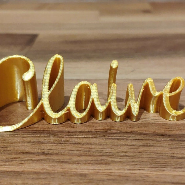 3D Names Cards for Wedding, 3D Name Tag, Custom Wedding Names, Gold Fairytale Wedding, Names Wedding Plates, Coaster Name Card