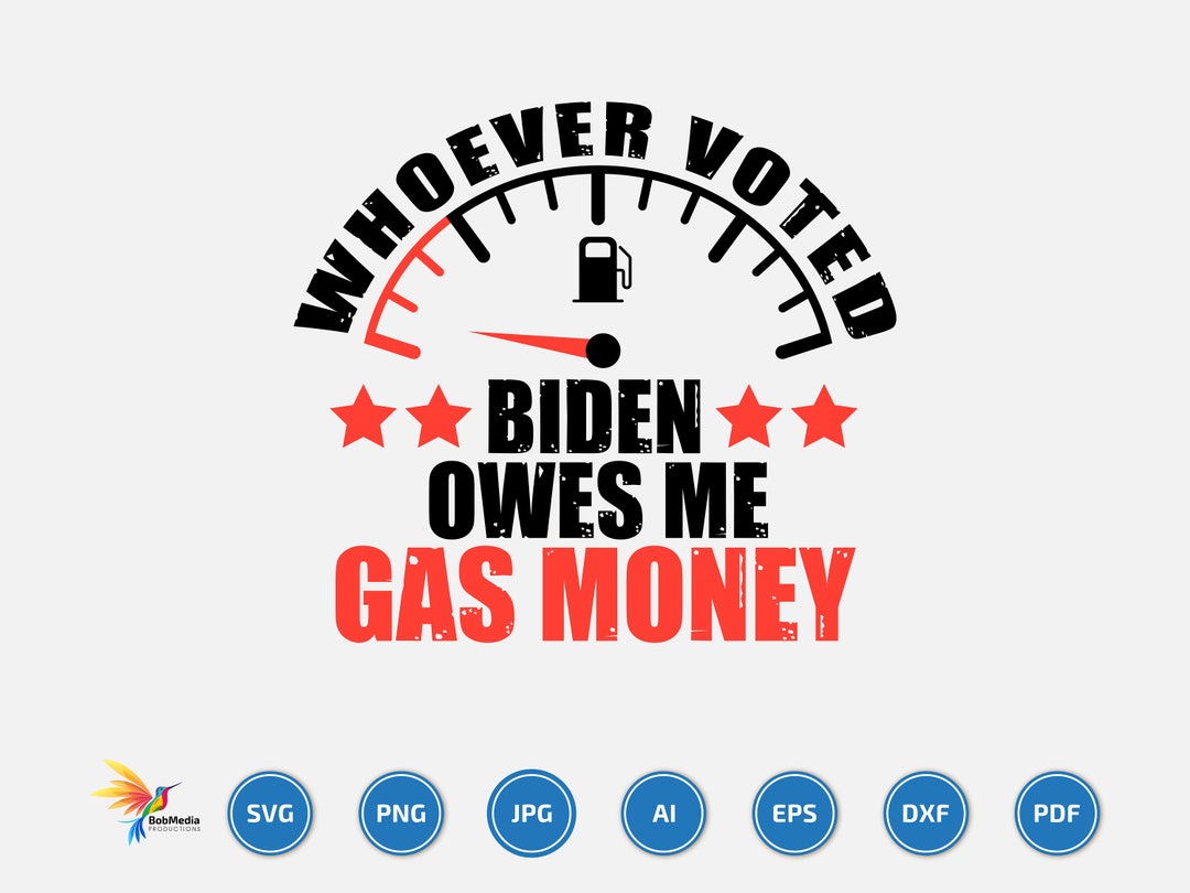 "Whoever Voted Biden Owes Me Gas Money" Bumper Sticker – 3M Vinyl Die Cut Decal, USA Made - View #5
