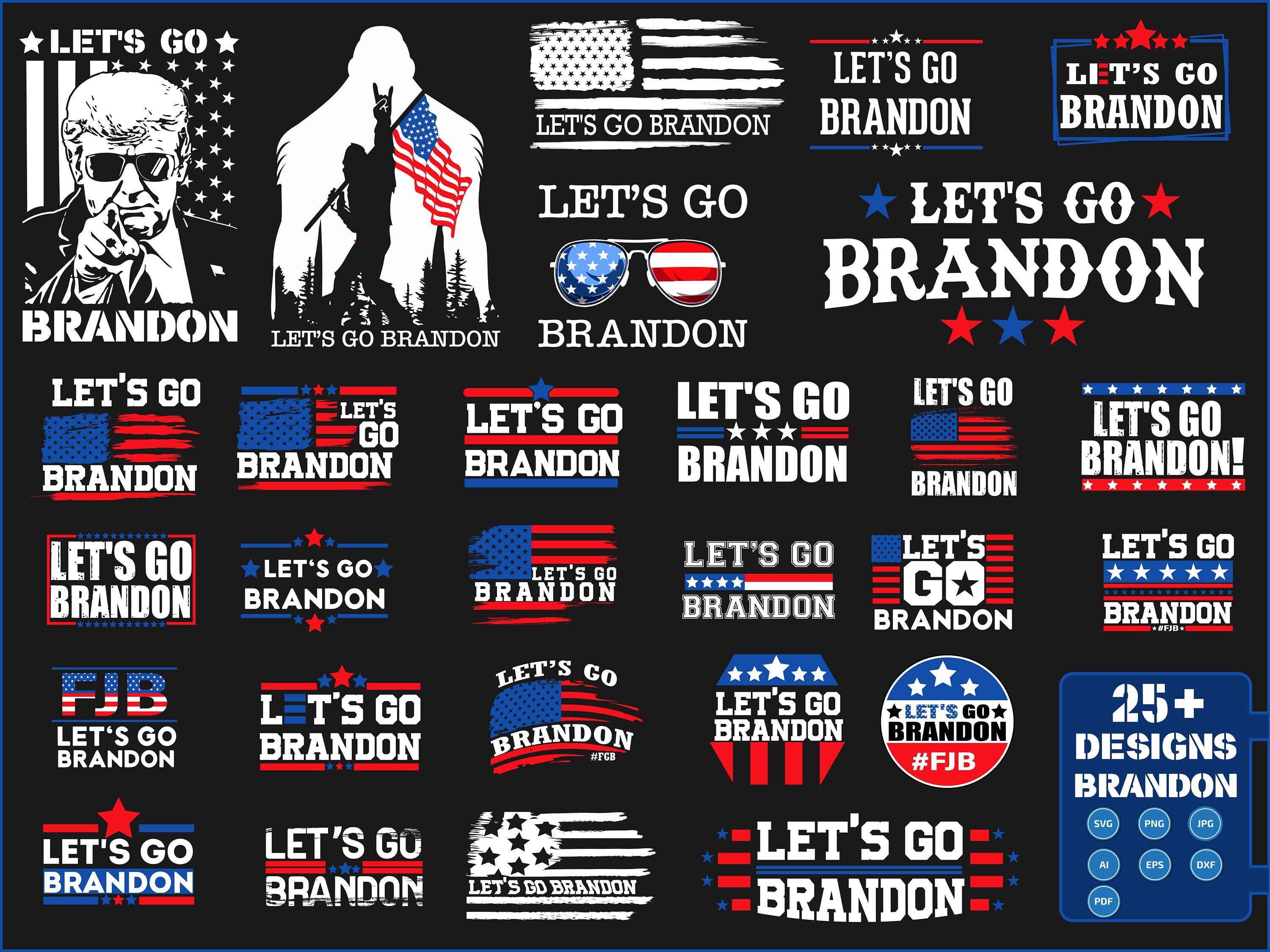 Lets Go Brandon Svg Fjb Lets Go Brandon Funny Joe Biden 