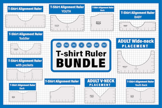 T-shirt Alignment Tool Svg , Tshirt Ruler Svg, T-shirt Alignment Tool Svg,  Centering Tool Template, Shirt Placement Guide, Cricut Design Svg 