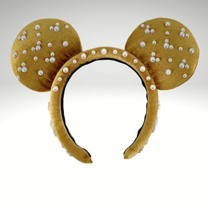 Gold Padded Pearl Ears