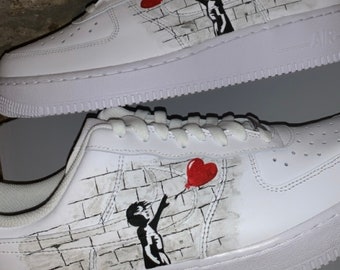 Custom trainers | Adult Banksy Airforces