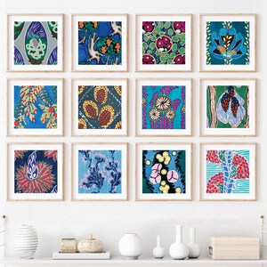 Art Nouveau Floral Prints Set of 12 Vol. 01: E.A. Seguy Square Collection (Digital Download)
