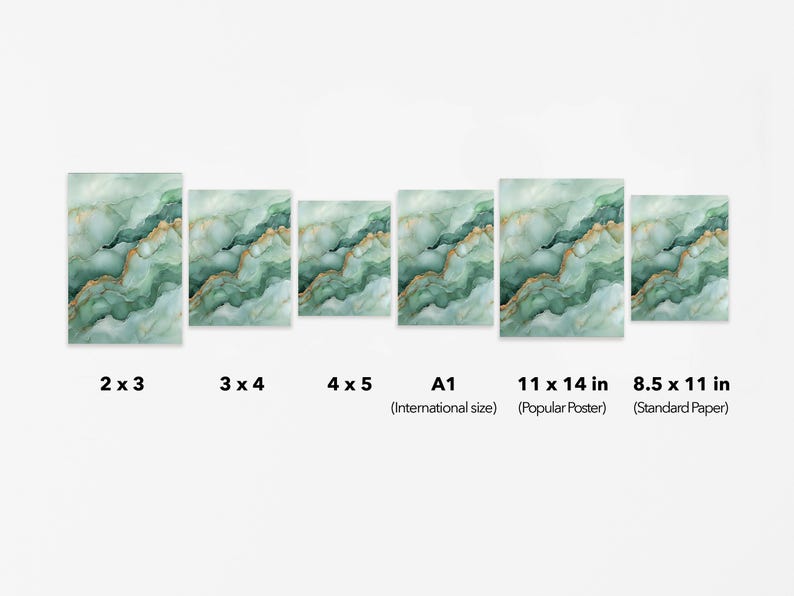 Sage Green Abstract Art Print Set of 3: Minimalist Home Decor Digital ...