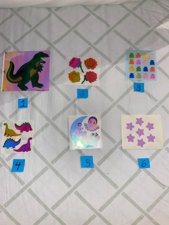 SandyLion pearly vintage 80s stickers ~ you Choose 80s kids 90s kids sticker collection sticker album kids trading stickers