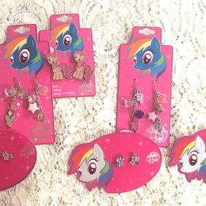 My Little Pony mystery jewellery ~ retro toys 80s kid 90s kid Y2K nostalgia girls toys cartoon characters Saturday morning cartoons earrings