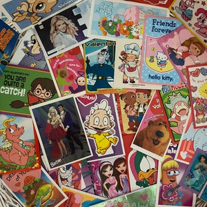 Valentine cards mystery 10 pack bundle or YOU CAN PICK Theme 80s 90s Y2K Retro cartoon characters classic movies childhood nostalgia