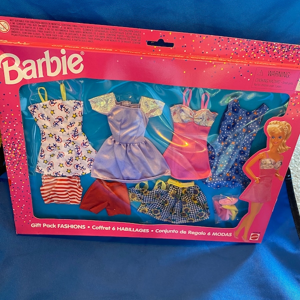 Barbie dolls gift pack fashion sets sealed~ 80s kids 90s kids Mattel Barbie vintage Holiday Barbie fashion avenue nostalgia  fashionista