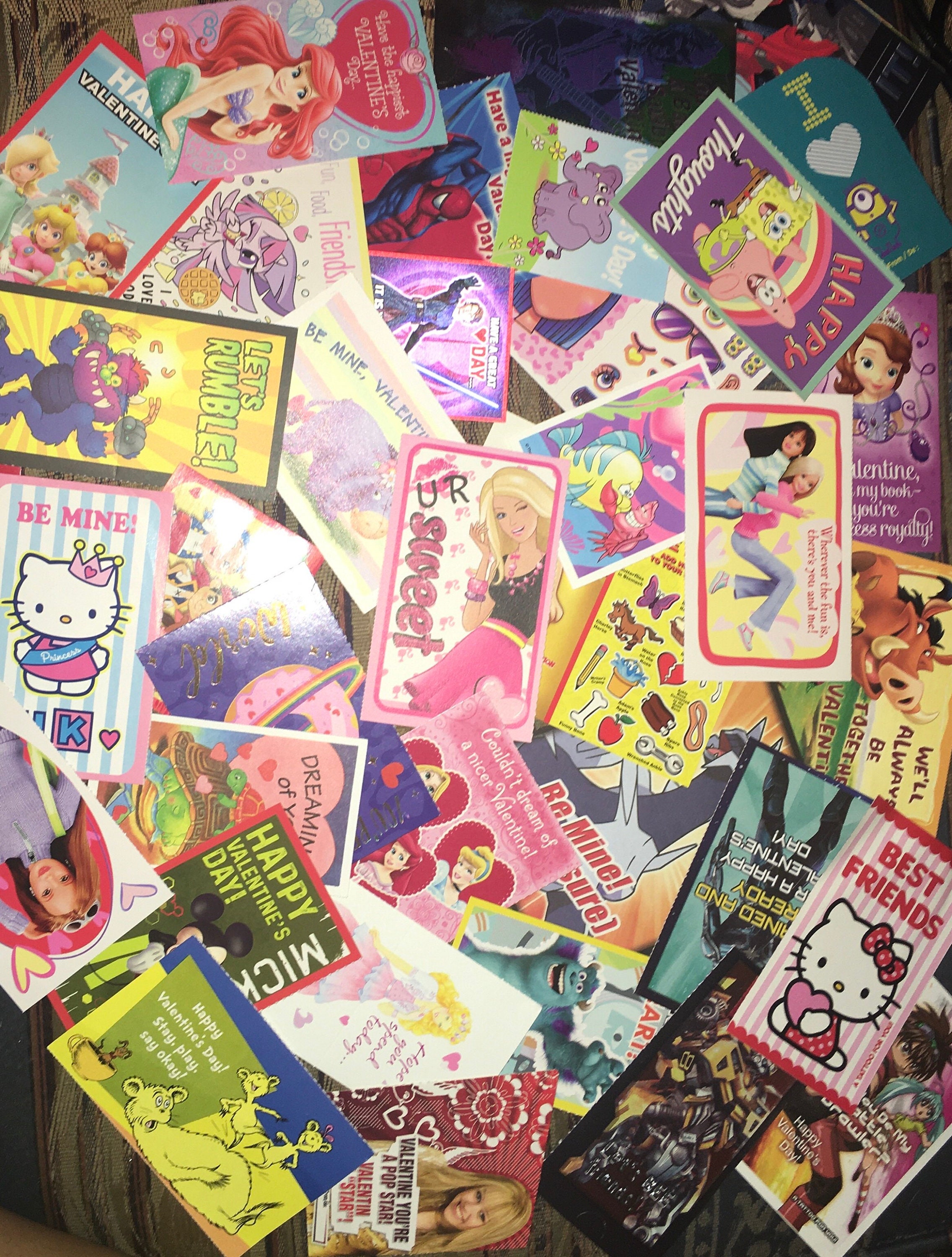 Valentine Cards Mystery 10 Pack Bundle or YOU CAN PICK Theme 80s 90s Y2K  Retro Cartoon Characters Classic Movies Childhood Nostalgia 