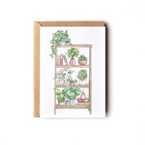 Cartão postal Jardim interior, Cartão de aniversário, Cartão de nascimento, Cartão de batismo, Papelaria, Ideia de presente