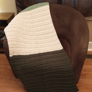 Crochet Color Blocked Afghan