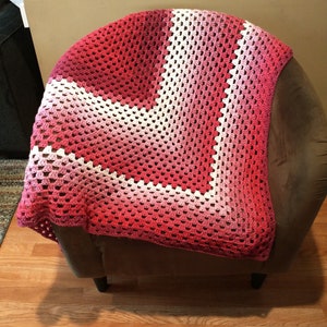 Crochet  Granny Stripe Shawl
