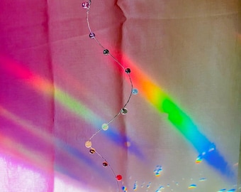 Rainbow Prism Sun Catcher Spiral - Glass Crystal