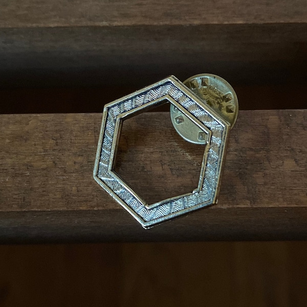 Minimalist Ballou Hexagon Pin