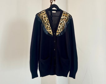 Vintage YSL Yves Saint Laurent Knit Cardigan Sweater - Etsy