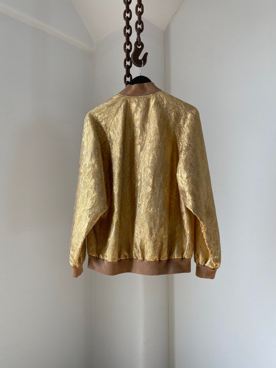 Yves Saint Laurent Gold Lamé Teddy Jacket / Uniqu… - image 6